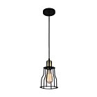 CWI Lighting Graham 9609P6-1-101 Black 1 Light 60W Pendant