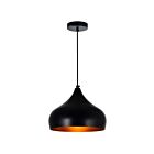CWI Lighting Dynamic 9633P9-1-101 1-Light 60W Black Chandelier
