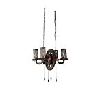 CWI Lighting Manchi 9722P25-4-211 Rust 4 Lights 240W Chandelier