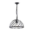 CWI Lighting Escot 9755P12-1-101 Black And Wood 1 Light 60W Pendant