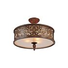 CWI Lighting Nicole 9807C21-5-116 Brushed Chocolate 5 Lights 300W Flush Mount