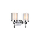 CWI Lighting Maybelle 9851W14-2-601 Chrome 2 Lights 120W Wall Sconce