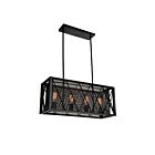 CWI Lighting Tapedia 9889P28-4-RC-101 Black 4 Lights 240W Chandelier