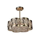 CWI Lighting Nova 9906P16-6-208 Champagne 6 Lights 240W Chandelier