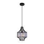 CWI Lighting Alethia 9942P10-1-101-D Black 1 Light 60W Pendant