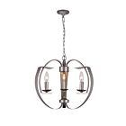 CWI Lighting Verbena 9950P16-3-221 Pewter 3 Lights 180W Chandelier