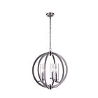 CWI Lighting Elton 9951P16-3-606 Satin Nickel 3 Lights 180W Chandelier