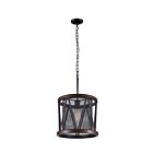 CWI Lighting Parsh 9954P13-1-101 Pewter 1 Light 60W Pendant