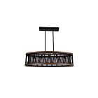 CWI Lighting Parsh 9954P43-5-101 Pewter 5 Lights 300W Chandelier