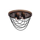 CWI Lighting Gala 9962C18-4-101 Black 4 Lights 240W Flush Mount