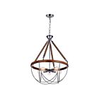 CWI Lighting Parana 9965P24-5-601 Chrome 5 Lights 300W Chandelier