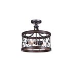 CWI Lighting 9966C16-3-242 3-Lights 180W Gun Metal Flush Mount