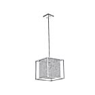 CWI Lighting Cube QS8381P12C-S Chrome 3 Lights 120W Pendant