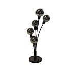 Dainolite 306T-BK 5-Lights 125W Black Incandescent Table Lamp