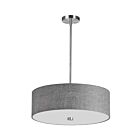 Dainolite 571-204P-PC-GRY Everly 4-Lights 240W Polished Chrome Drum Pendant
