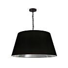 Dainolite BRY-L-BK-697 Brynn 1-Light 100W Black Chain Pendant