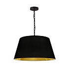 Dainolite BRY-M-BK-698 Brynn 1-Light 100W Black Chain Pendant