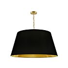 Dainolite BRY-XL-AGB-698 Brynn 1-Light 100W Aged Brass Chain Pendant