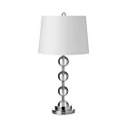 Dainolite C182T-PC 1-Light 60W Polished Chrome Incandescent Table Lamp