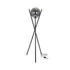 Dainolite PAM-601F-MB 1-Light 40W Matte Black Incandescent Floor Lamp