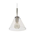 Dainolite RSW-91P-PC-CLR Roswell 1-Light 60W Polished Chrome Mini Pendant