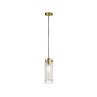 Dainolite Pasha 22152-CF-AGB 1 Light Aged Brass 100W Incandescent Pendant
