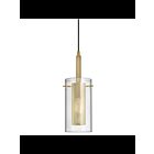 Dainolite Percy 30961-CM-AGB Aged Brass 1-Light 100W Incandescent Pendant