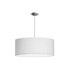 Dainolite 572210-SC-WH 3-lights 300w Satin Chrome LED Drum Pendant