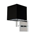 Dainolite 77-1W-PC-BK 1-light 60w Polished Chrome Incandescent Wall Sconce