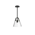 Dainolite Polly 871-91P-MB 1-Light 60W Matte Black LED Pendant