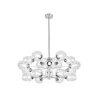 Dainolite Abii ABI-3318C-PC-CLR 18-Lights 720W Polished Chrome 3-Tier Chandelier