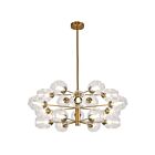 Dainolite Abii ABI-3318C-VB-CLR 18-Lights 720W Vintage Bronze 3-Tier Chandelier