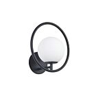 Dainolite Adrienna ADR-91W-MB 1-Light 40W Matte Black Halogen Wall Sconce