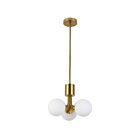 Dainolite Amanda AMA-153P-AGB 3-Lights 75W Aged Brass 1-Tier Pendant