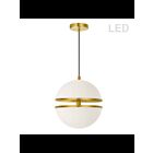 Dainolite Atomic AMC-1330LEDP-AGB White 2-Lights 30W LED Pendant