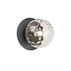 Dainolite Burlat BUR-51W-MB-CL 1 Light Clear 40W Incandescent Wall Sconce