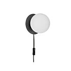 Dainolite Burlat BUR-61W-MB-WH 1-Light 25W White Wall Sconce