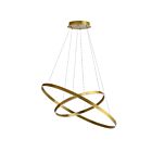 Dainolite CIR-1497C-AGB Circulo 97W Aged Brass LED Chandelier