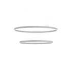 Dainolite Circulo CIR-3397C-SV 2 Lights Silver 97W LED 2-tier Chandelier