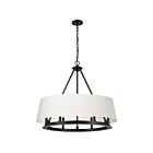 Dainolite Colby CLB-296C-MB-790 6-Lights 360W Black 1-Tier Chandelier