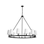 Dainolite Colby CLB-5212C-MB-790 12-Lights 720W Black 1-Tier Chandelier