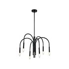 Dainolite CLY-246C-MB Callway 6 Lights 360W Black LED Chandelier