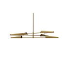 Dainolite Cassie CSE-476C-AGB 6-Lights 360W Aged Brass 3-Tier Chandelier