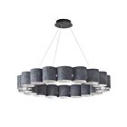 Dainolite Chantel CTL-3663C-MB-500 63W Black 1-Tier LED Chandelier