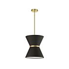 Dainolite Caterine CTN-121P-AGB-797 1 Light Black 100W Incandescent Pendant