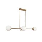 Dainolite Dayana DAY-484HP-AGB 4-Lights 160W Aged Brass LED Pendant