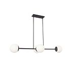 Dainolite Dayana DAY-484HP-MB 4-Lights 160W Matte Black LED Pendant