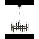 Dainolite Derry DER-2424C-MB Matte Black 24-Lights 1440W LED Chandelier