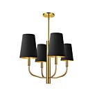 Dainolite Eleanor ELN-214C-AGB-698 4-Lights 240W Black LED Pendant