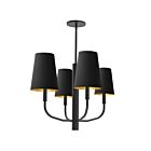 Dainolite Eleanor ELN-214C-MB-698 4-Lights 240W Black LED Pendant